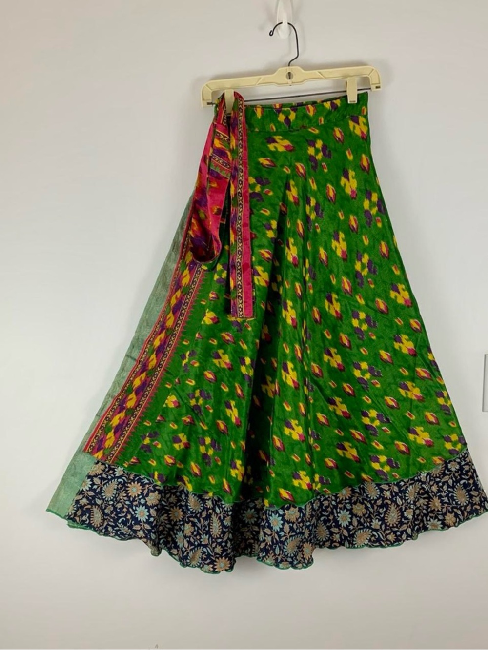 Reversible Wrap Maxi Skirts BINS517